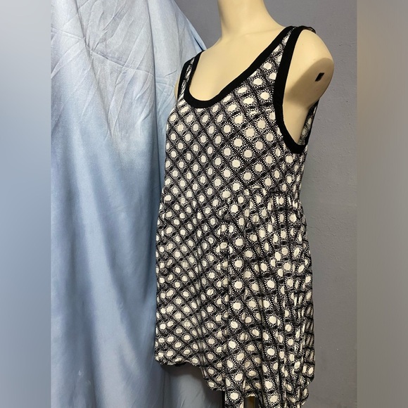 Free People Black and White Sleeveless Tank Top - Picture 11 of 11